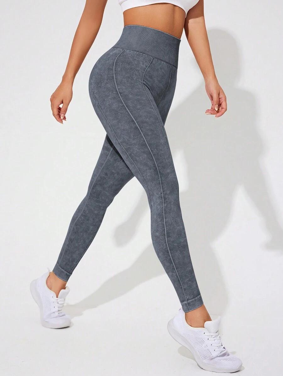 szare legginsy wysoki stan