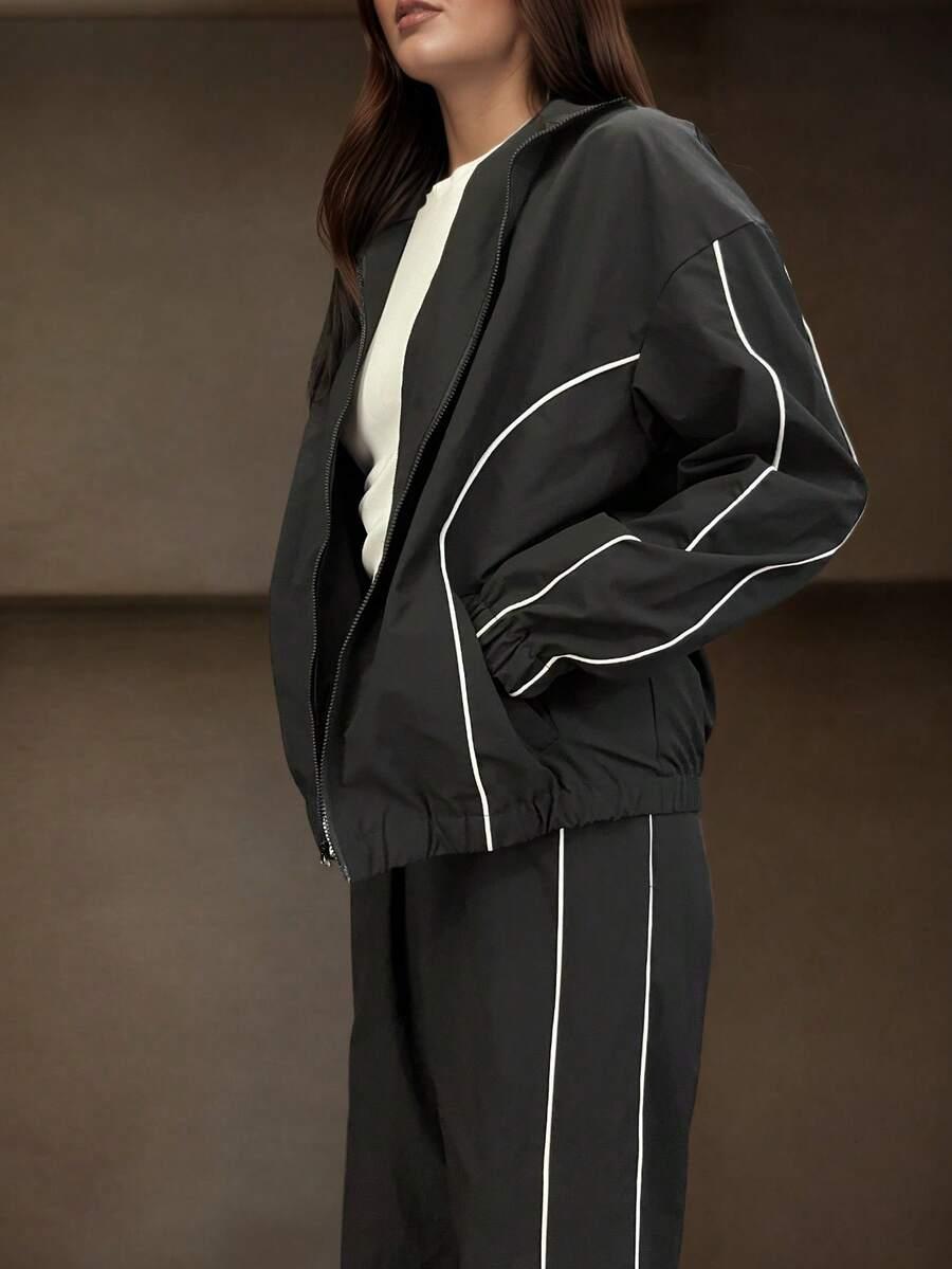 CZARNY DRES KOMPLET