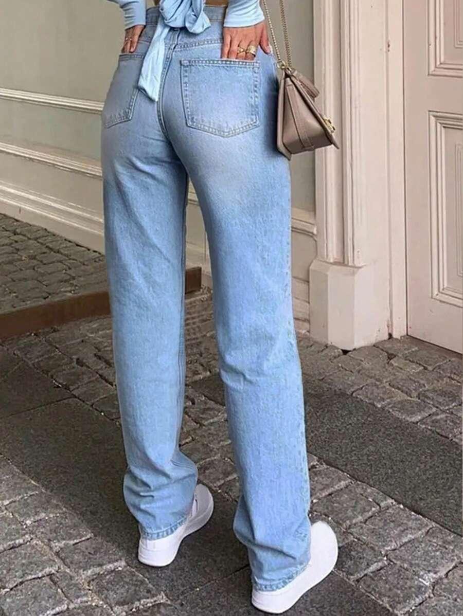 NIEBIESKIE SPODNIE JEANS 