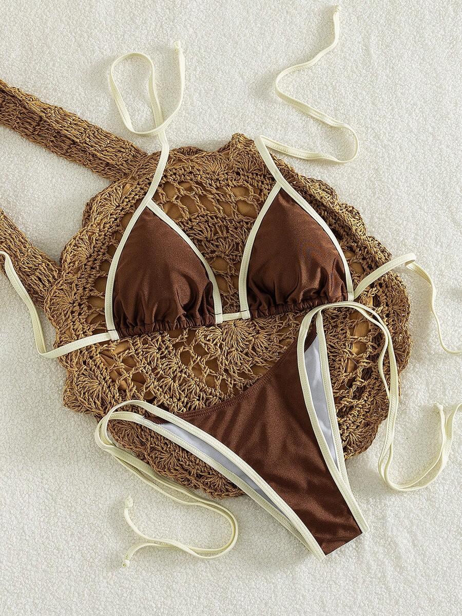WIĄZANY DWUCZĘŚCIOWY STRÓJ KĄPIELOWY