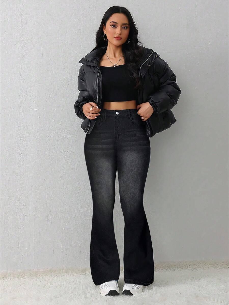 czarne spodnie jeans 