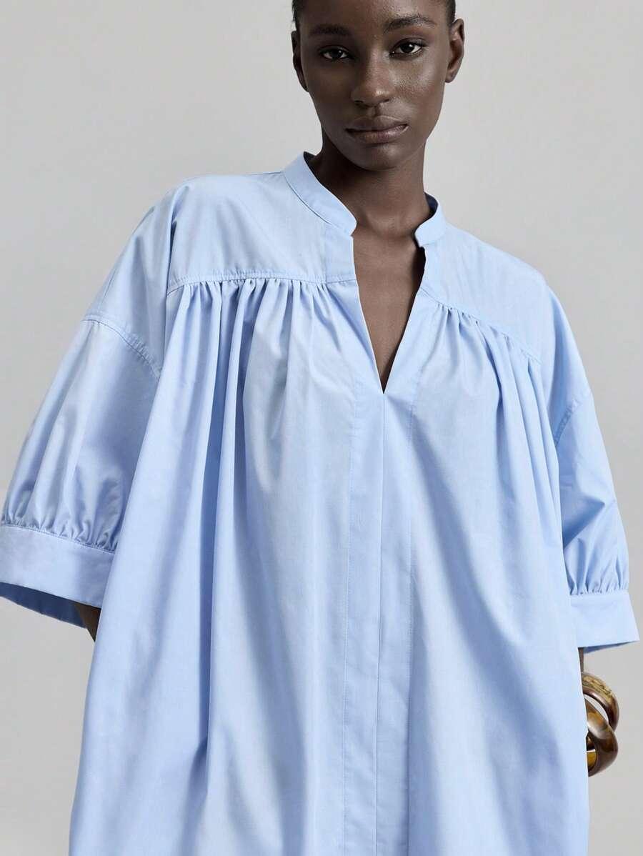 BLUZKA DAMSKA OVERSIZE 3/4 RĘKAW