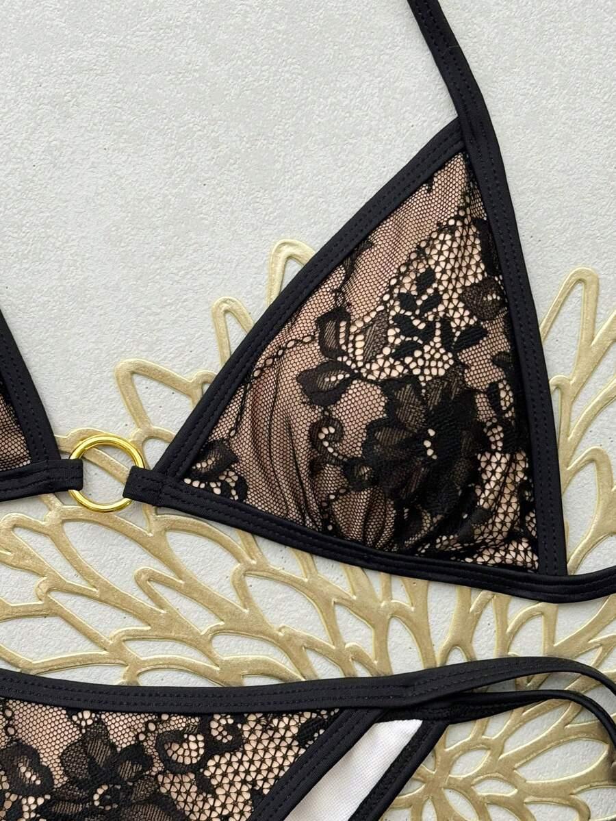 komplet bikini koronka