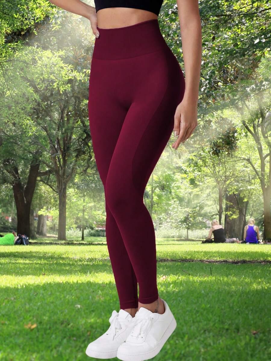 BORDOWE KLASYCZNE LEGGINSY
