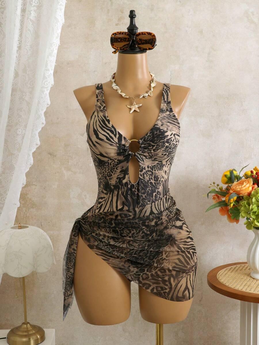 jednoczęściowy strój kąpielowy sarong