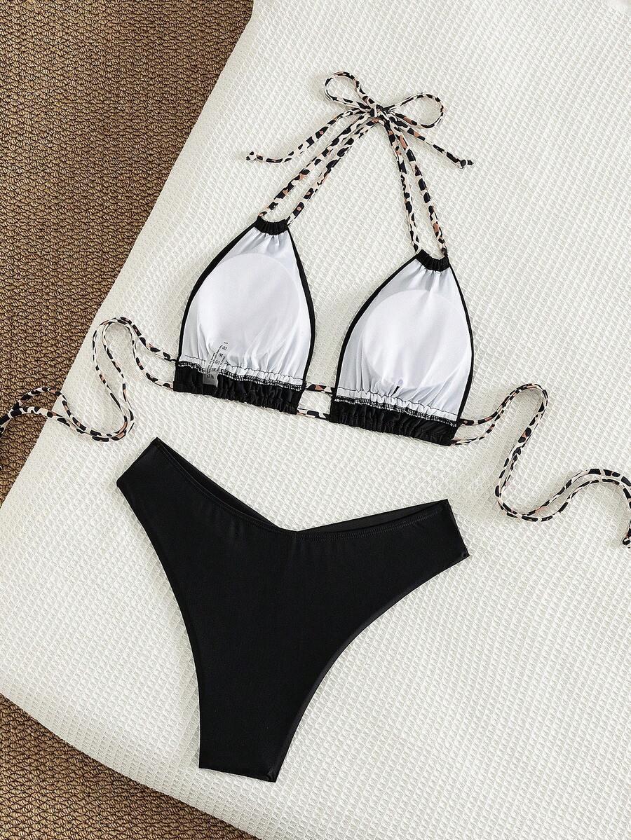 BIUSTONOSZ BIKINI Z WIĄZANIEM GÓRA