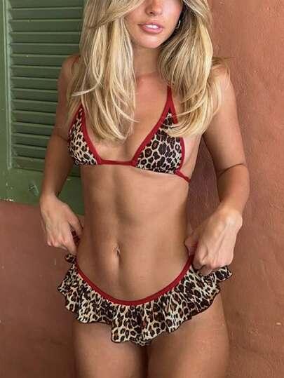 strój kąpielowy animal print