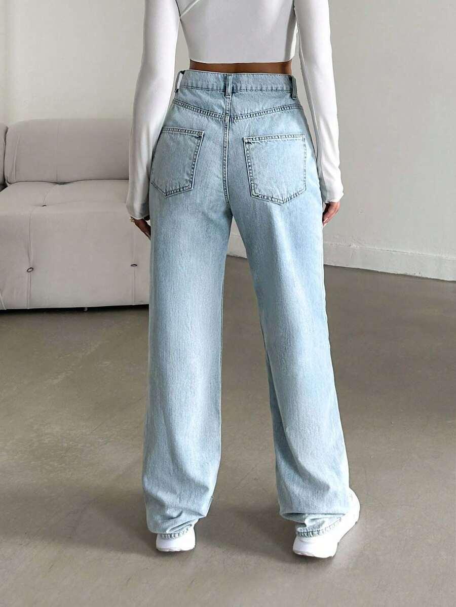 NIEBIESKIE SPODNIE JEANS