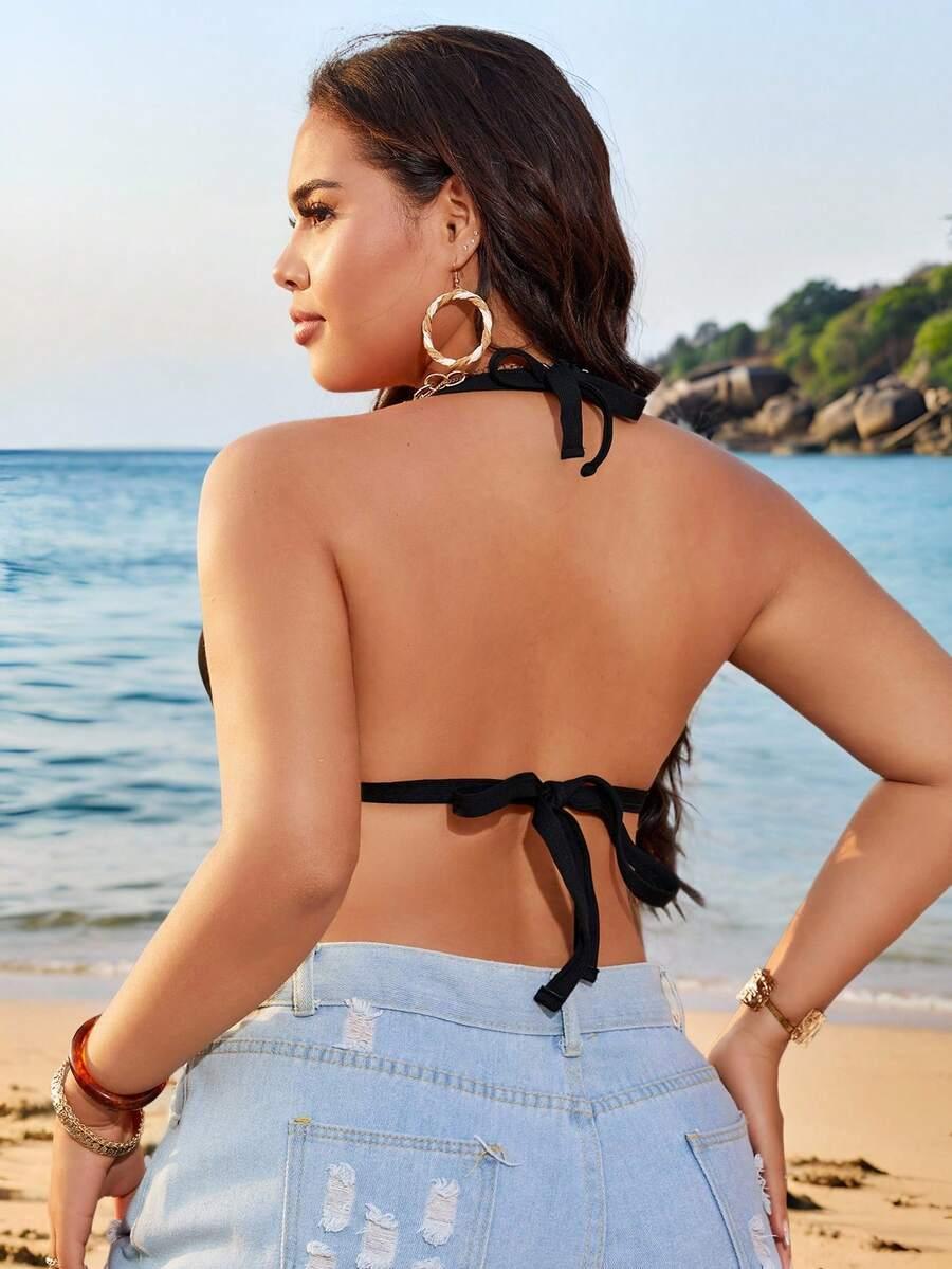 czarna góra od bikini