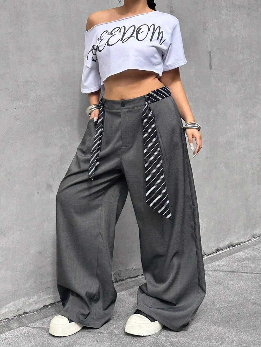 szare spodnie casual