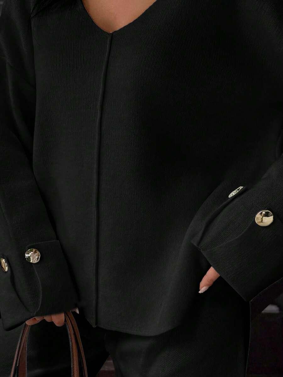 SWETER SPODNIE KOMPLET