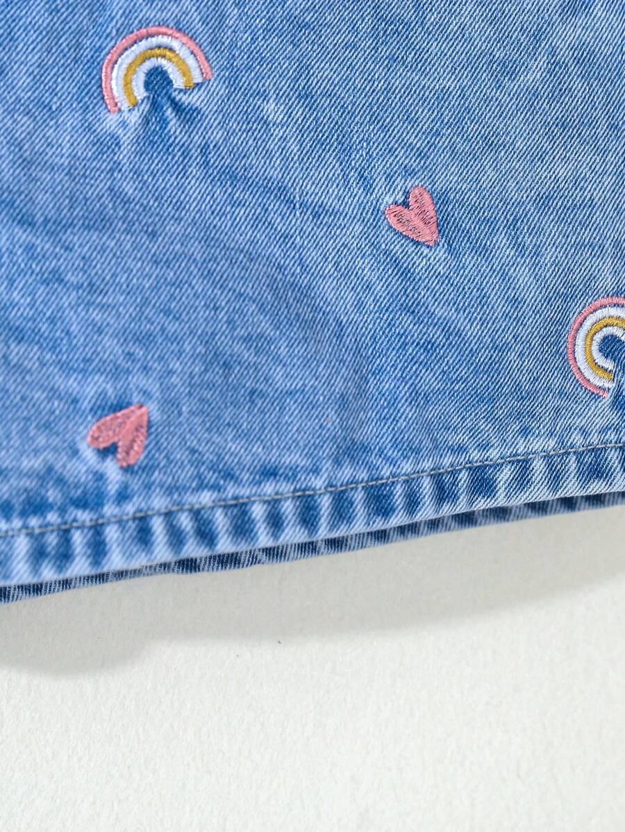 spodenki jeans haft 