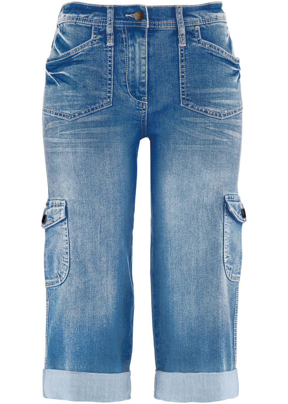NIEBIESKIE SPODENKI JEANSOWE BOJÓWKI