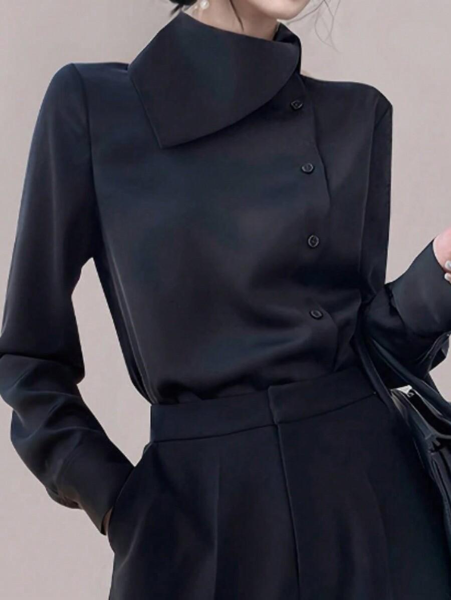 CZARNA KOSZULA KOŁNERZYK
