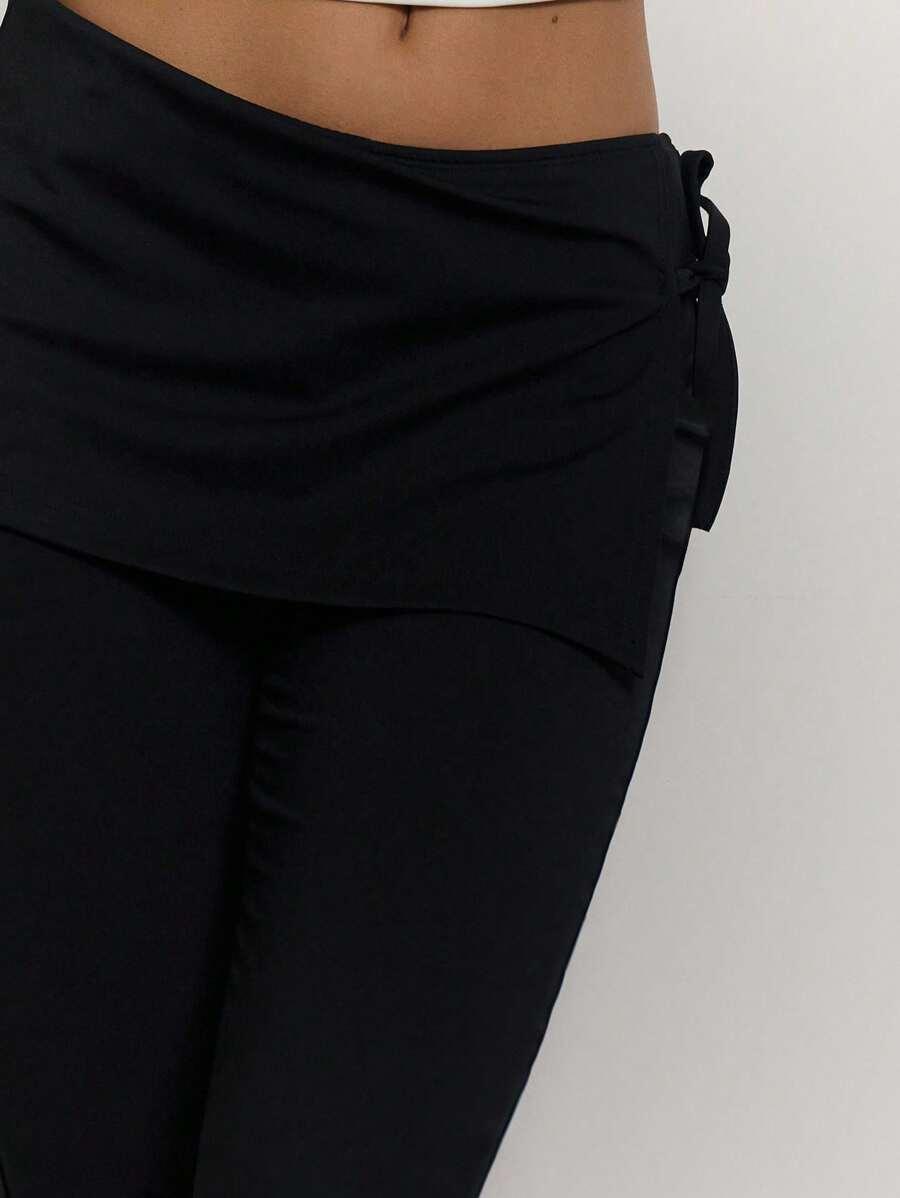 czarne legginsy 3/4