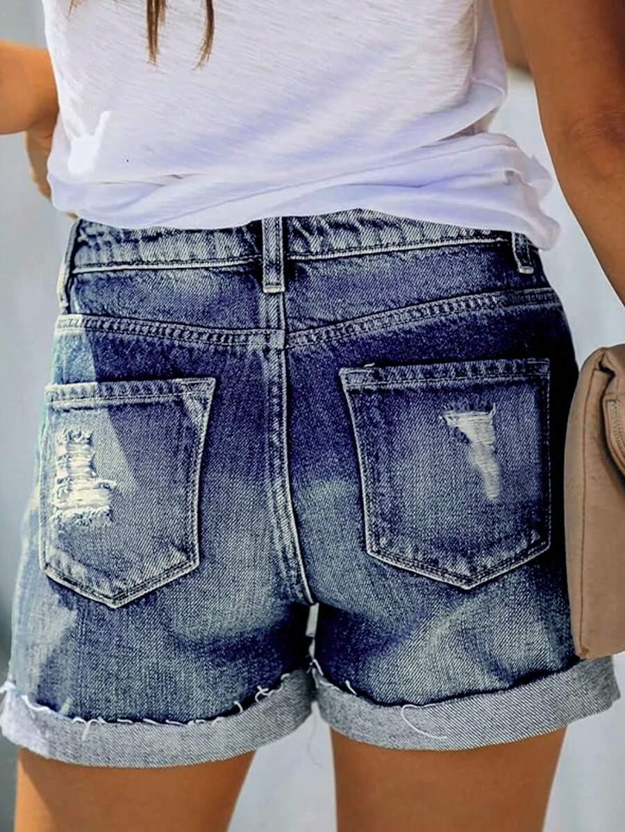 krótkie spodenki jeans