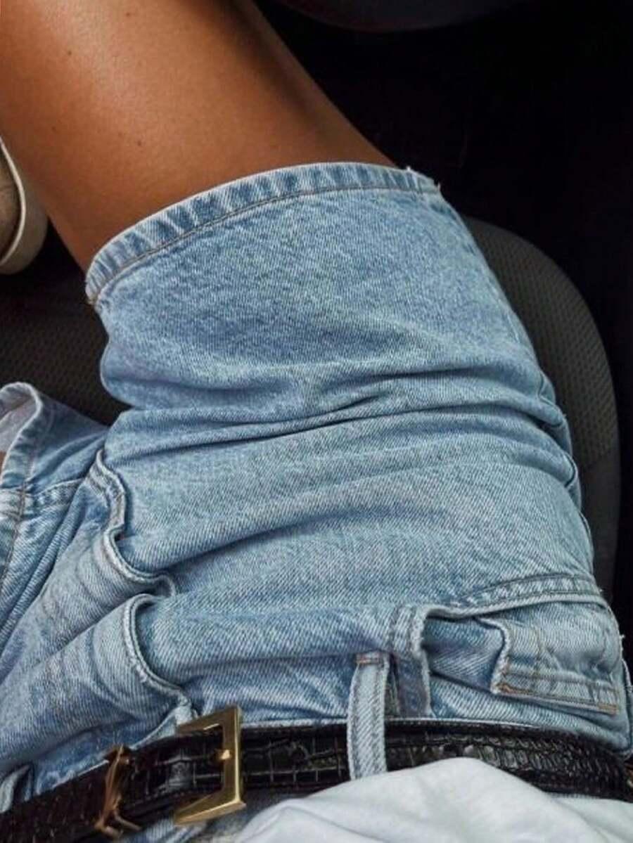 NIEBIESKIE SPODENKI JEANS