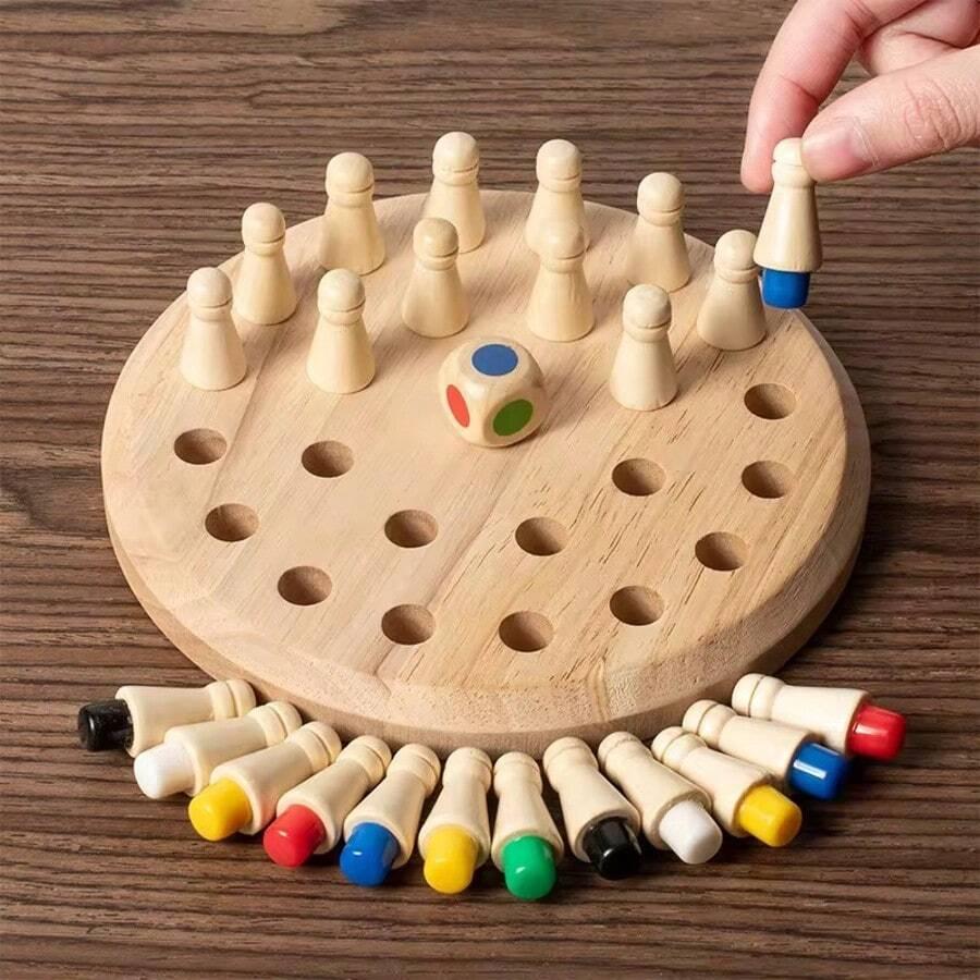 DREWNIANA UKŁADANKA ZABAWKA EDUKACYJNA MONTESSORI