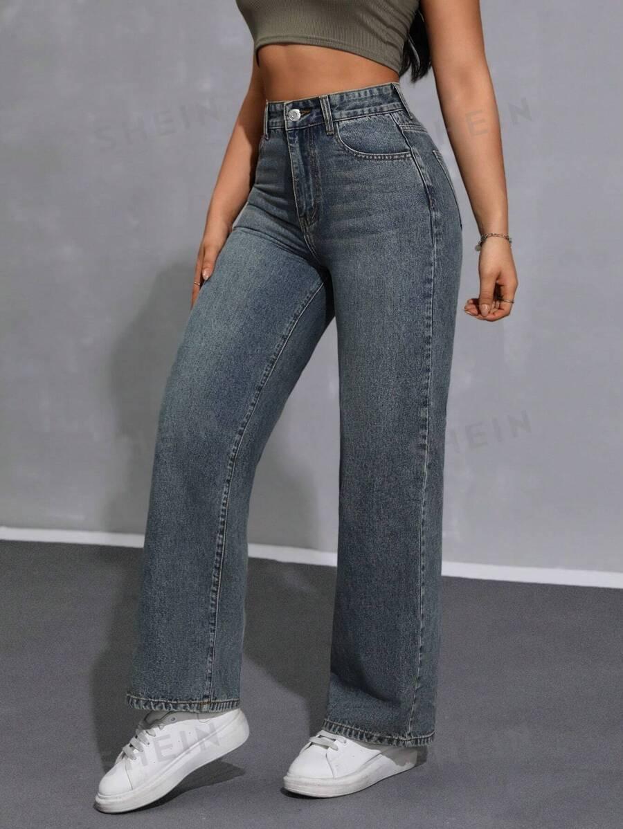 szare spodnie jeans 