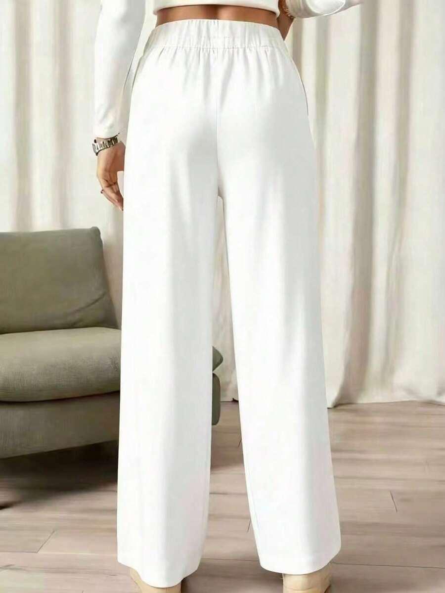 BIAŁE ELEGANCKIE SPODNIE