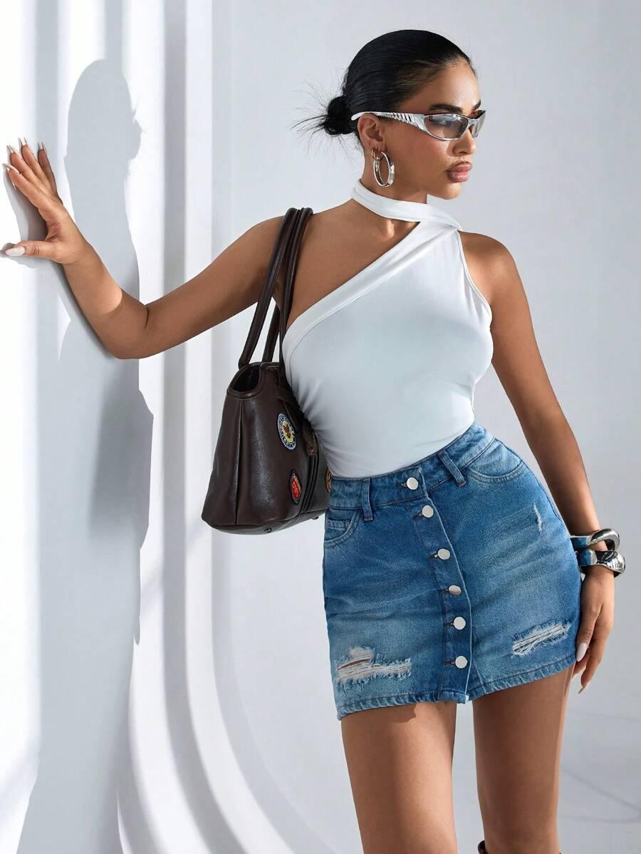 MINI SPÓDNICA JEANS 