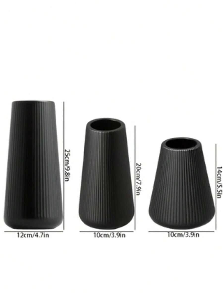 czarny wazon 3-pack