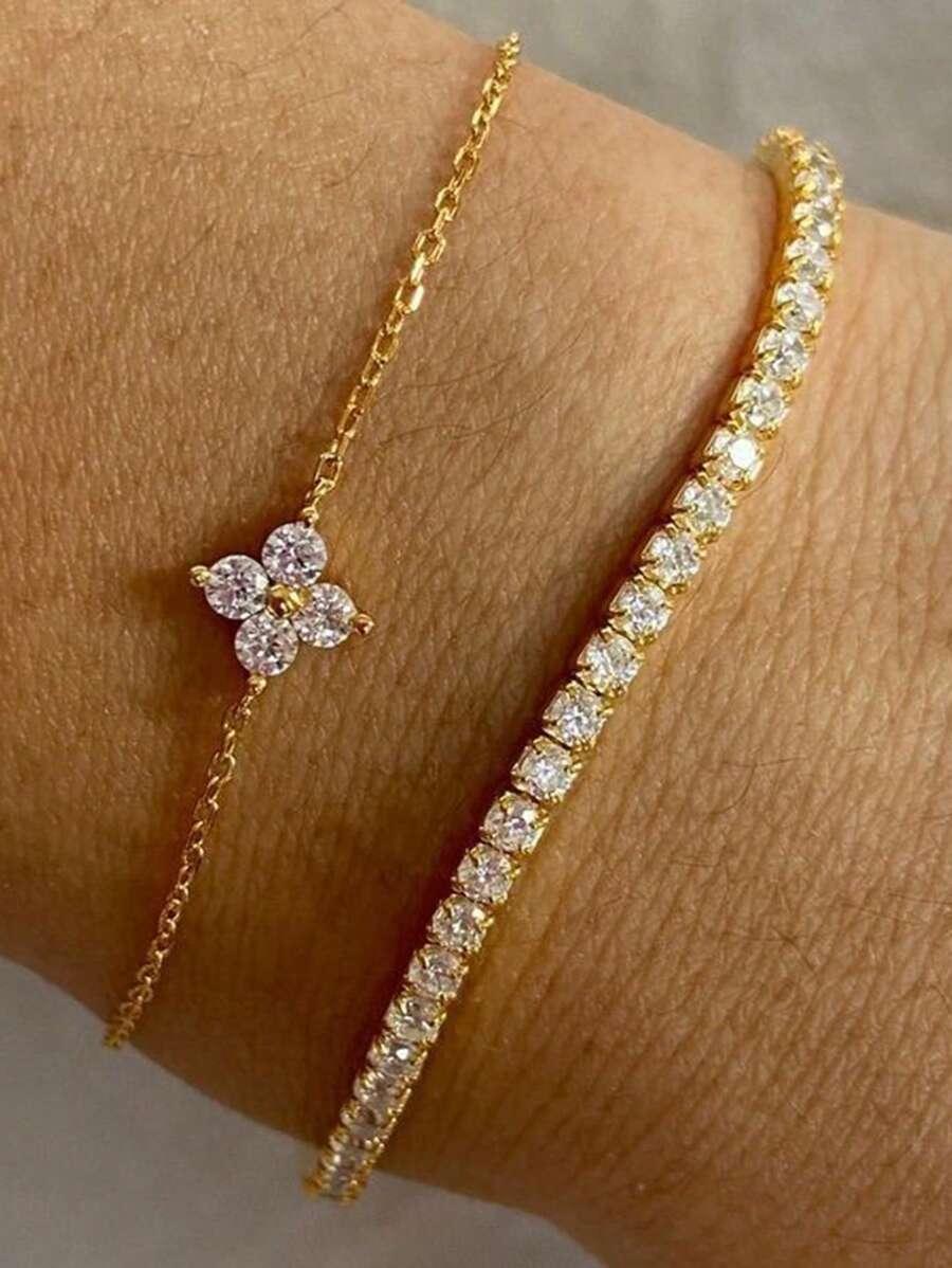 złota bransoletka 2-pack