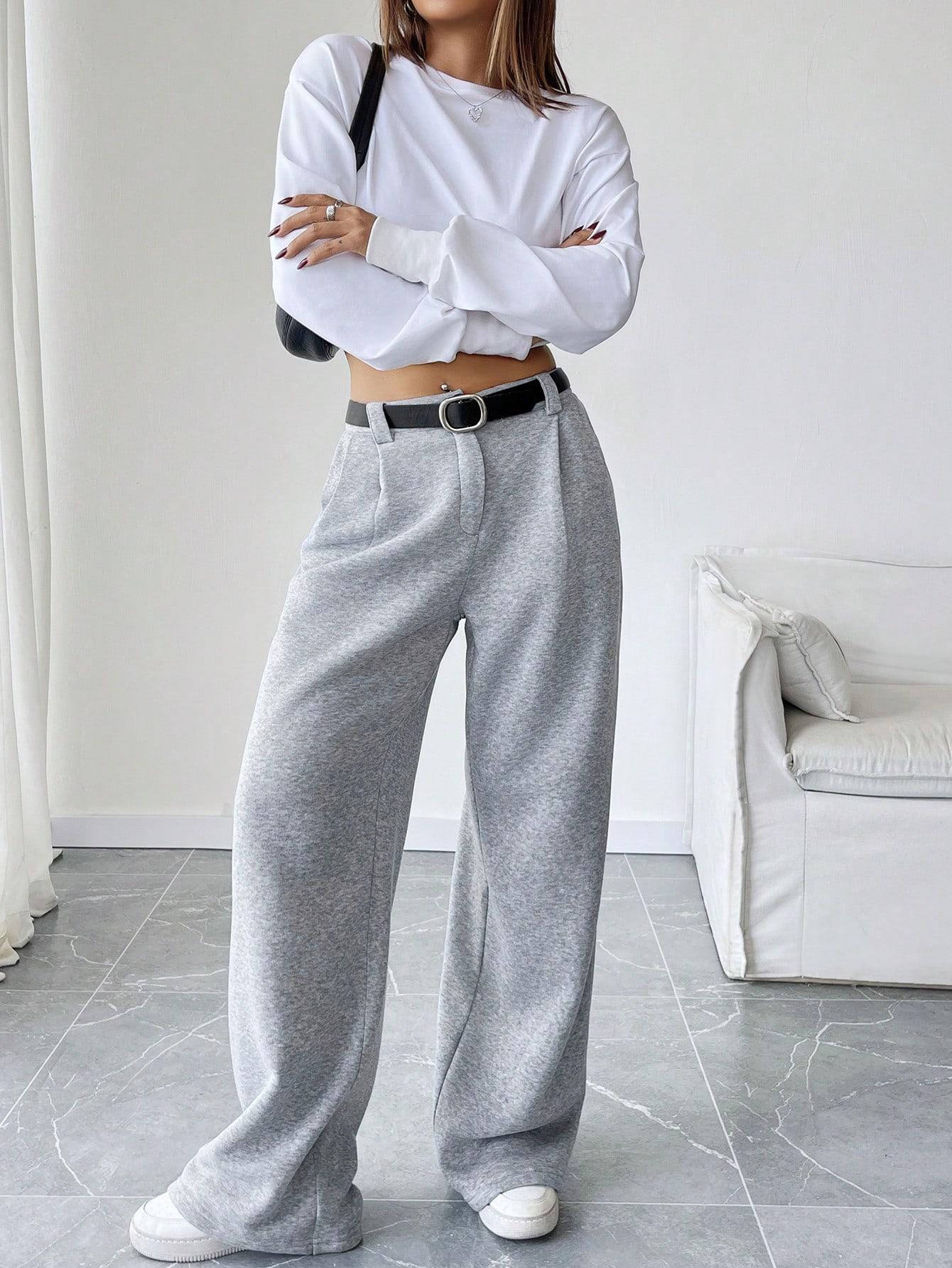 szare spodnie casual