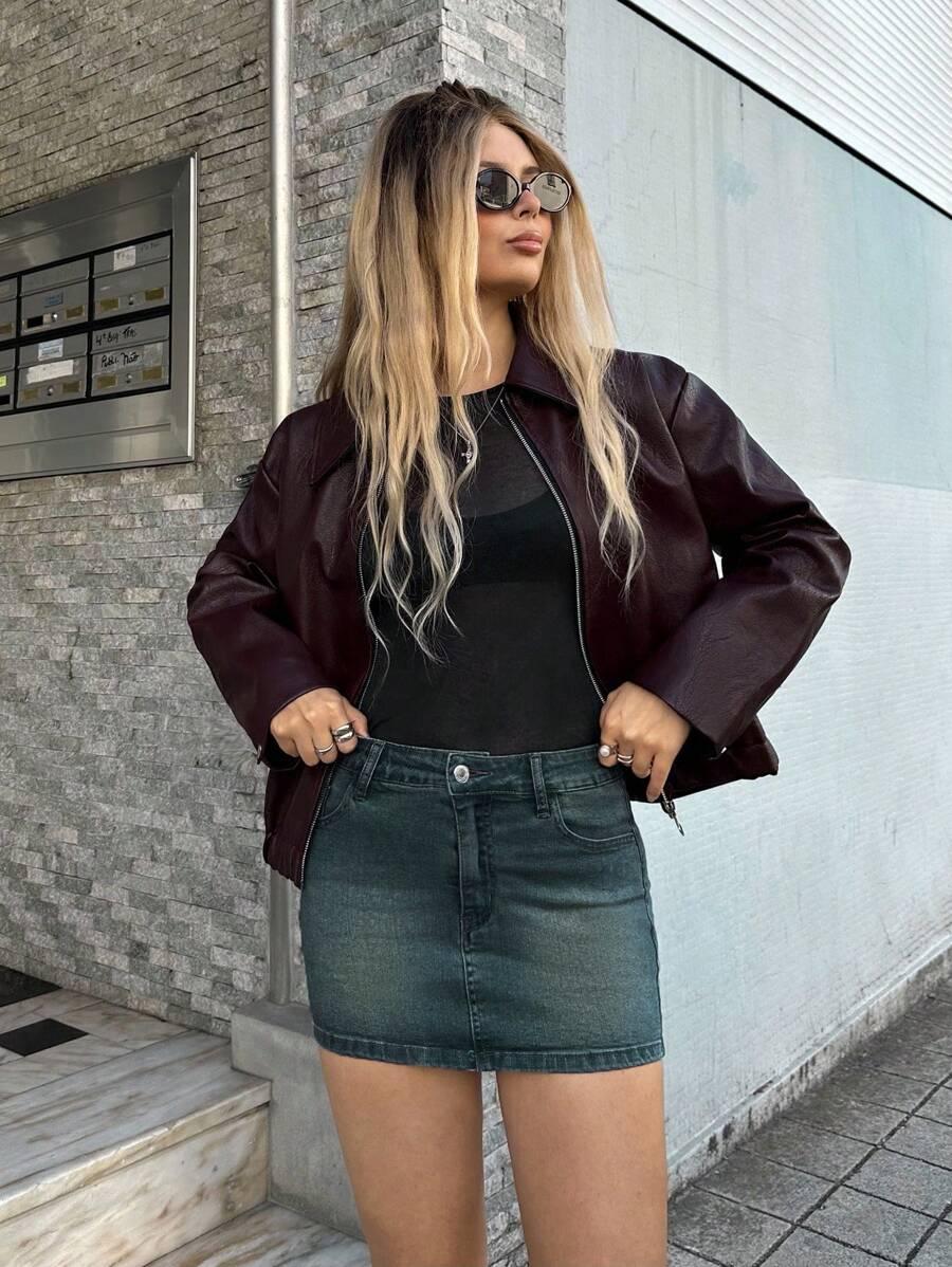MINI SPÓDNICA JEANS