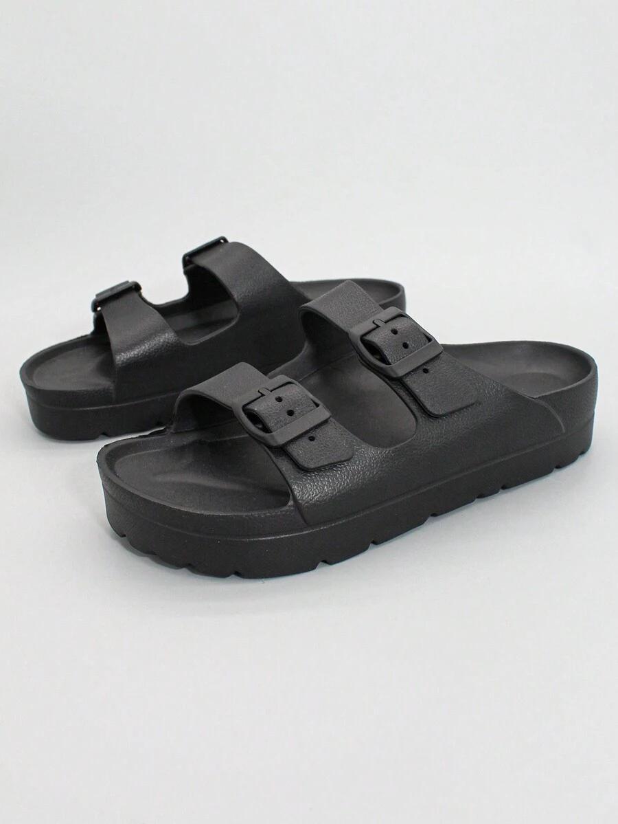 CZARNE KLAPKI CASUAL