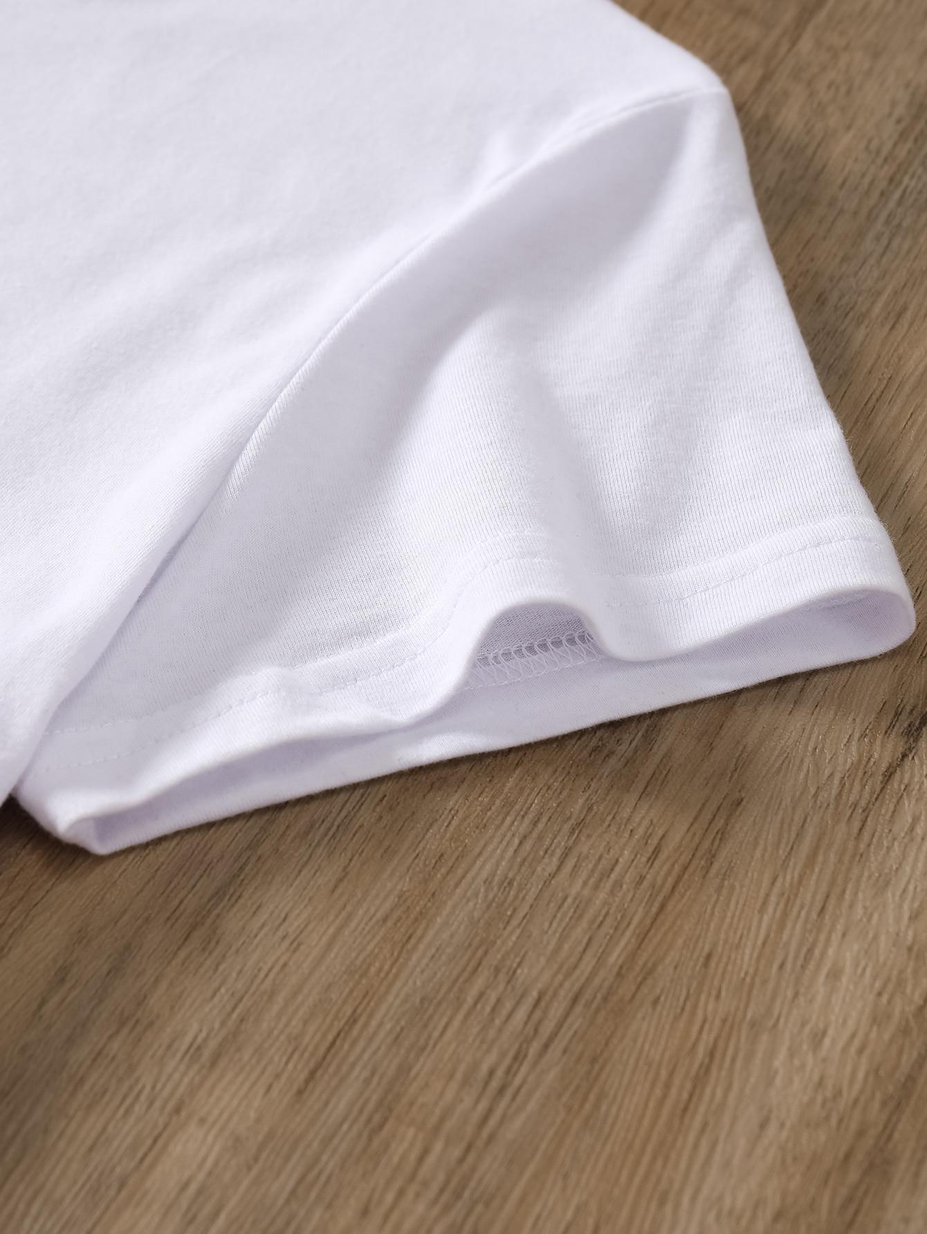 BIAŁY KLASYCZNY T-SHIRT BASIC