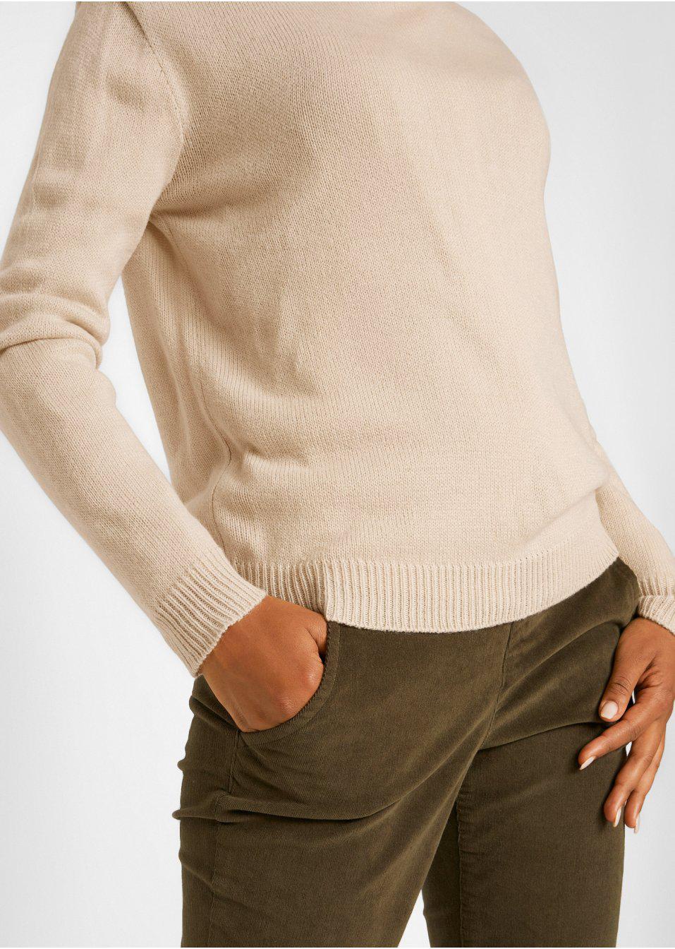DAMSKI DZIANINOWY SWETER
