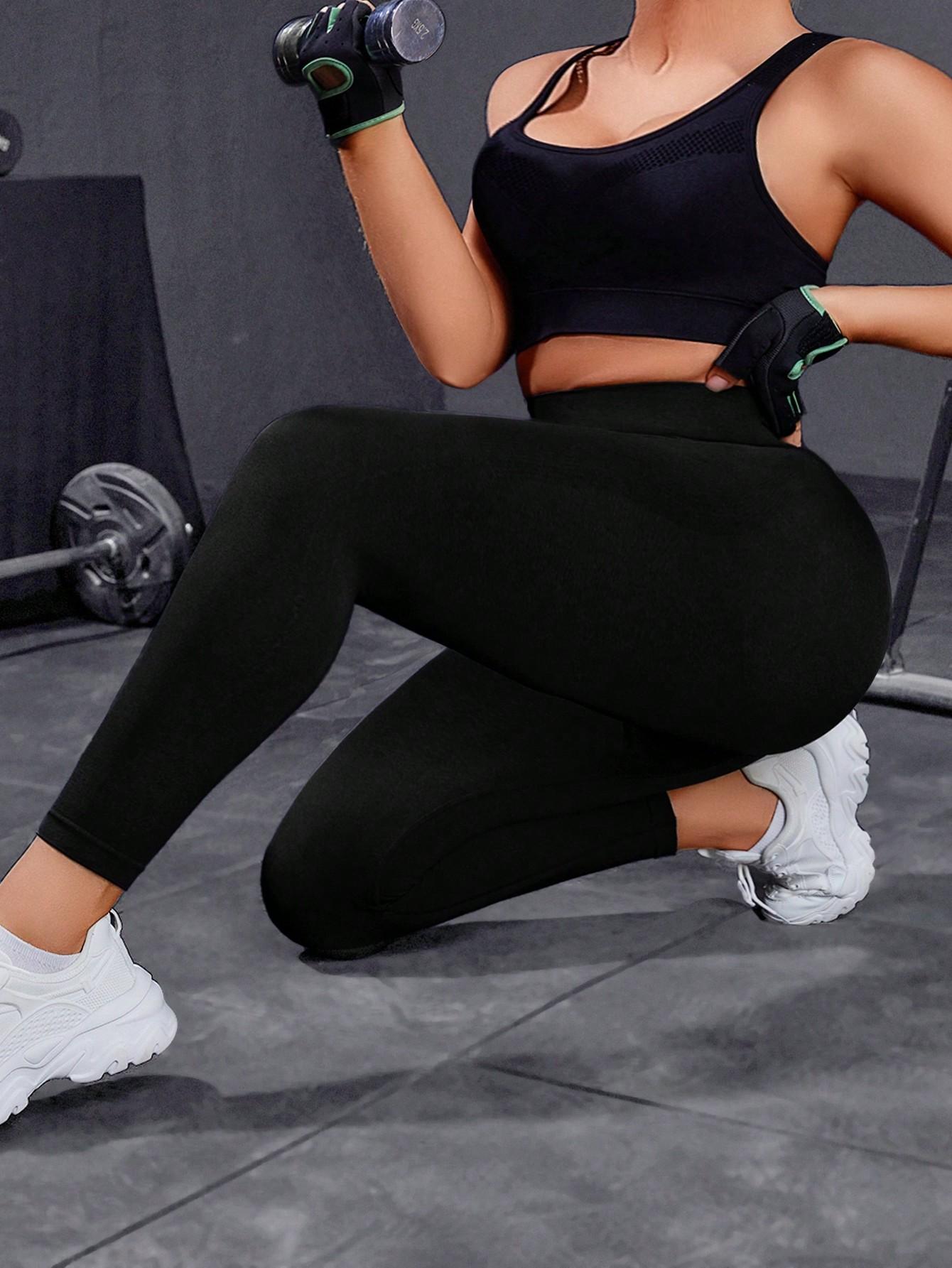 CZARNE SPORTOWE LEGGINSY