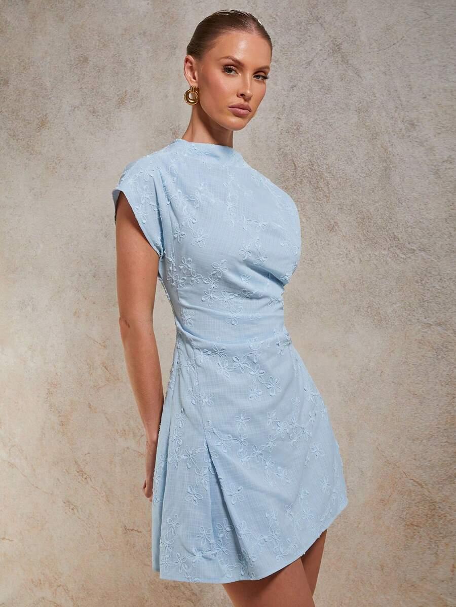 NIEBIESKA MINI SUKIENKA