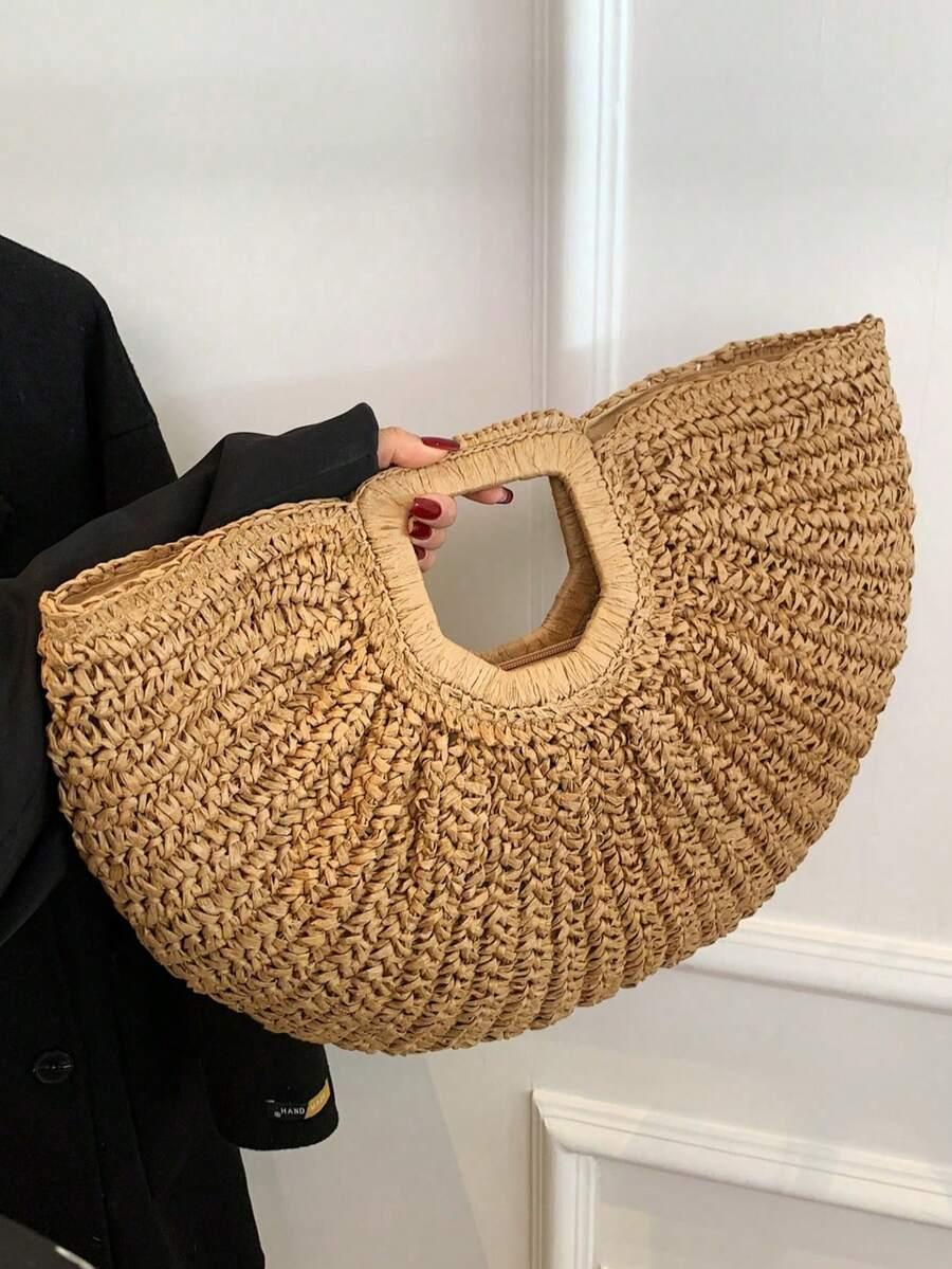 brązowa torebka boho