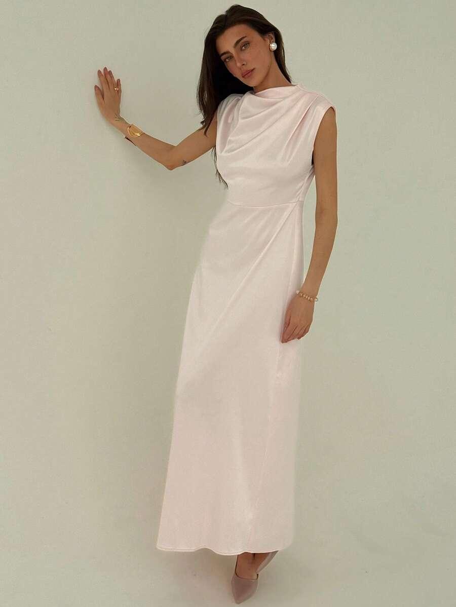 SUKIENKA SATYNOWA MAXI 