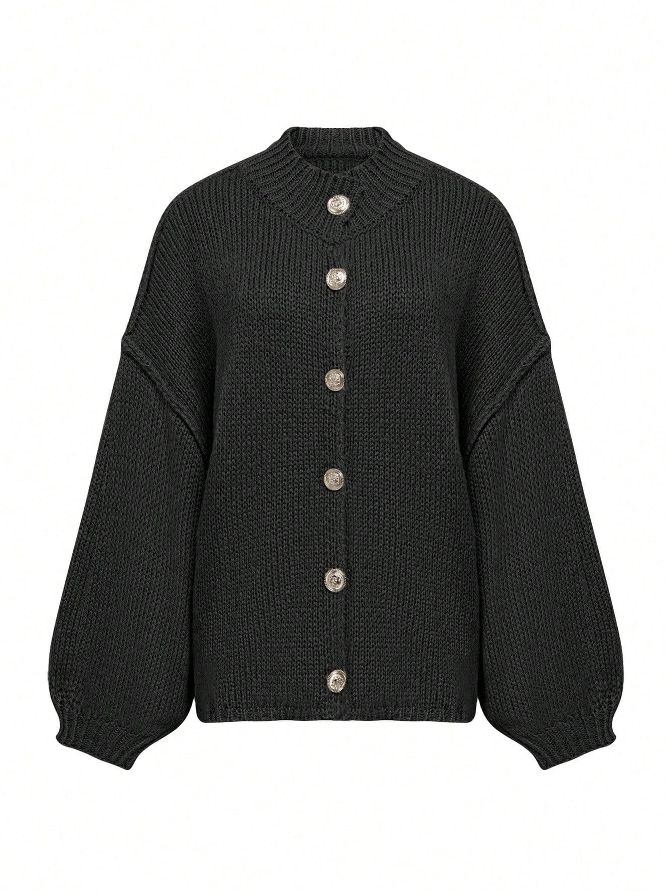 CZARNY SWETER ROZPINANY