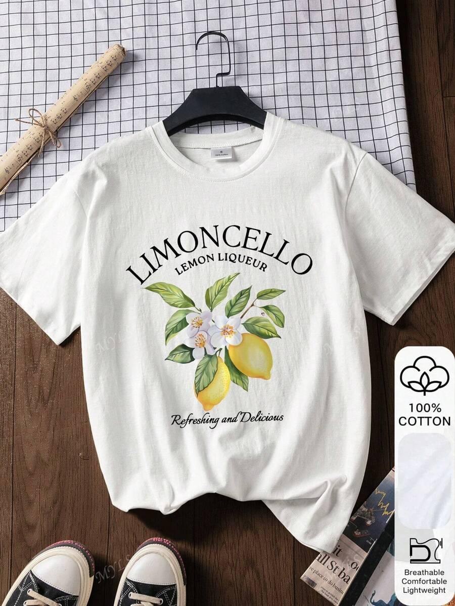 T-SHIRT DAMSKI Z NADRUKIEM LIMONCELLO