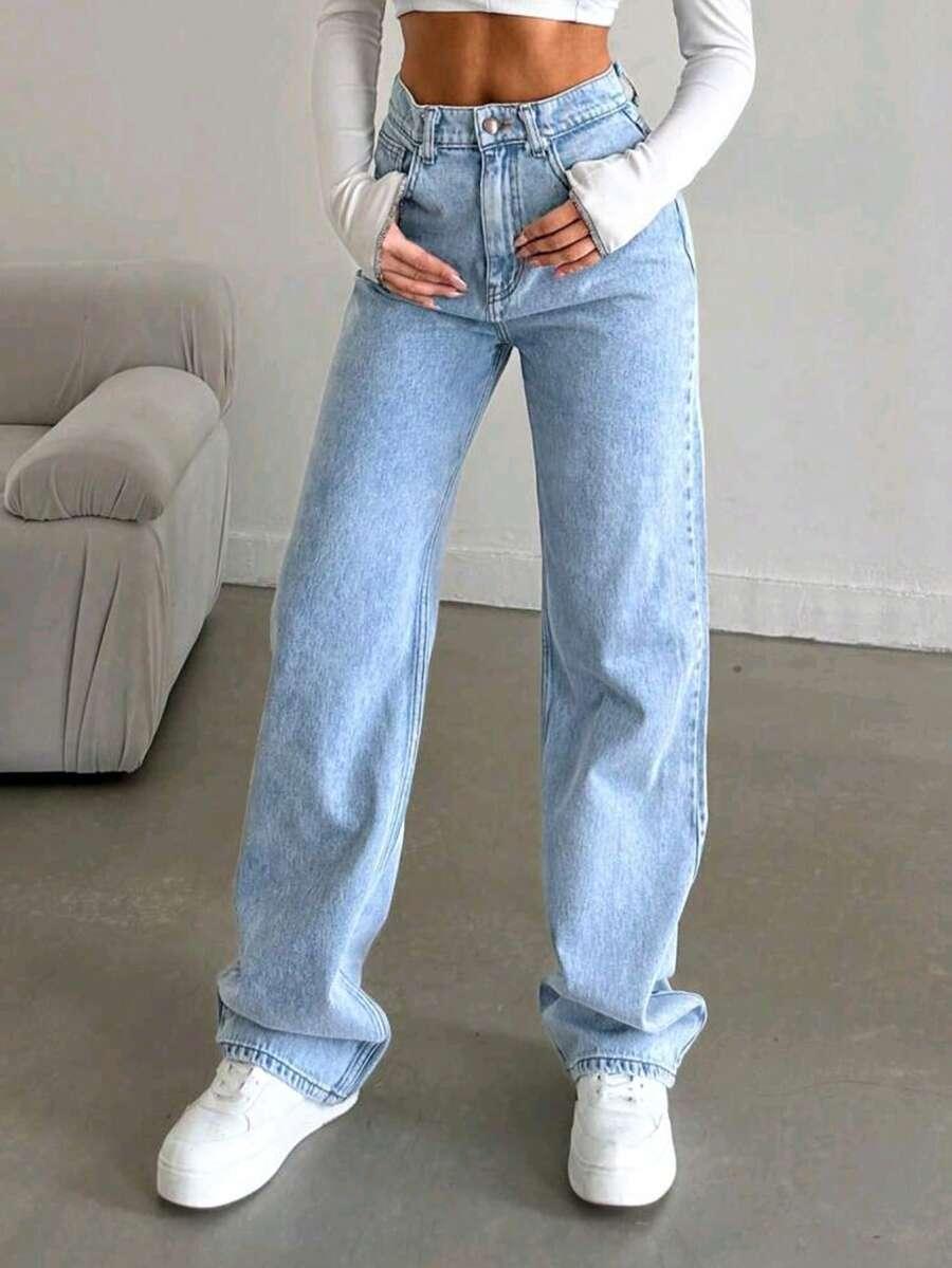 NIEBIESKIE SPODNIE JEANS