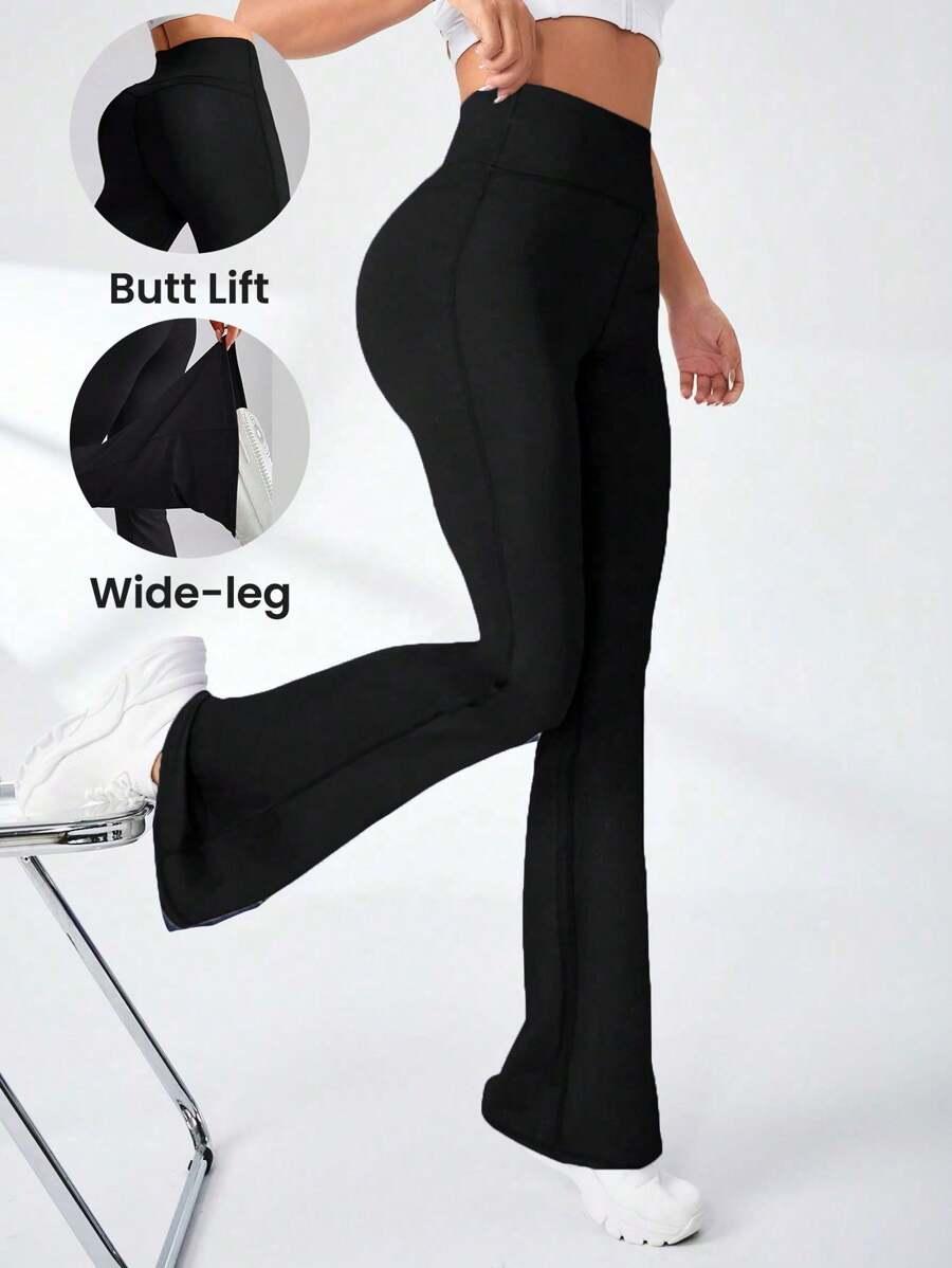 CZARNE LEGGINSY DZWONY