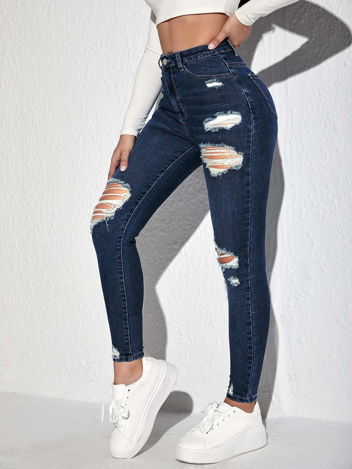NIEBIESKIE SPODNIE JEANS