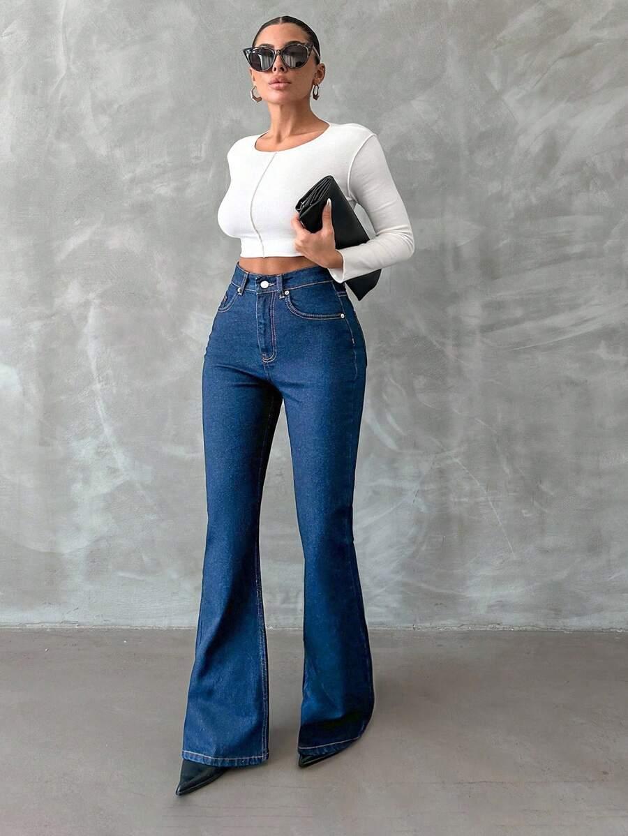 NIEBIESKIE SPODNIE JEANS