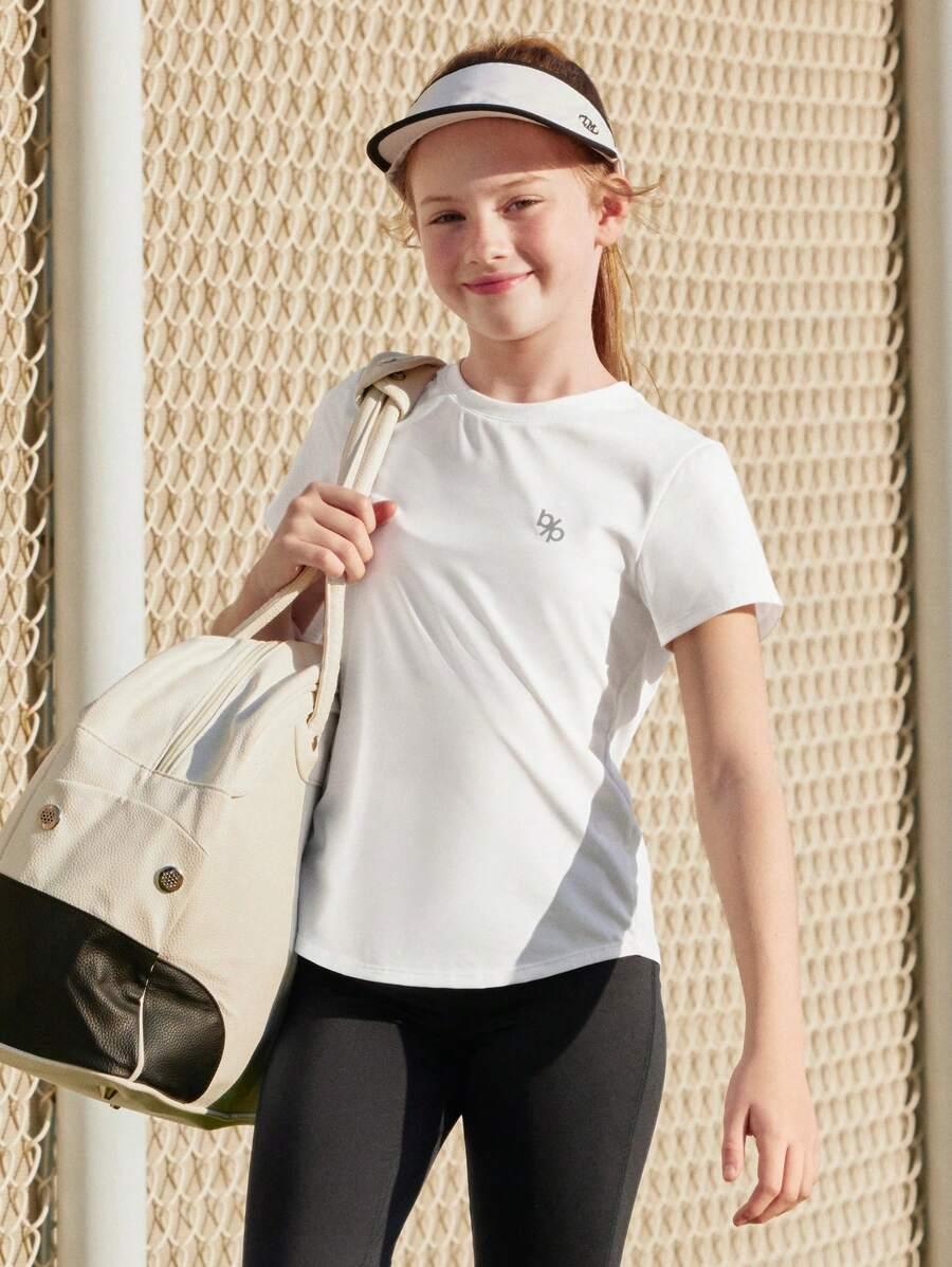 BIAŁY SPORTOWY T-SHIRT