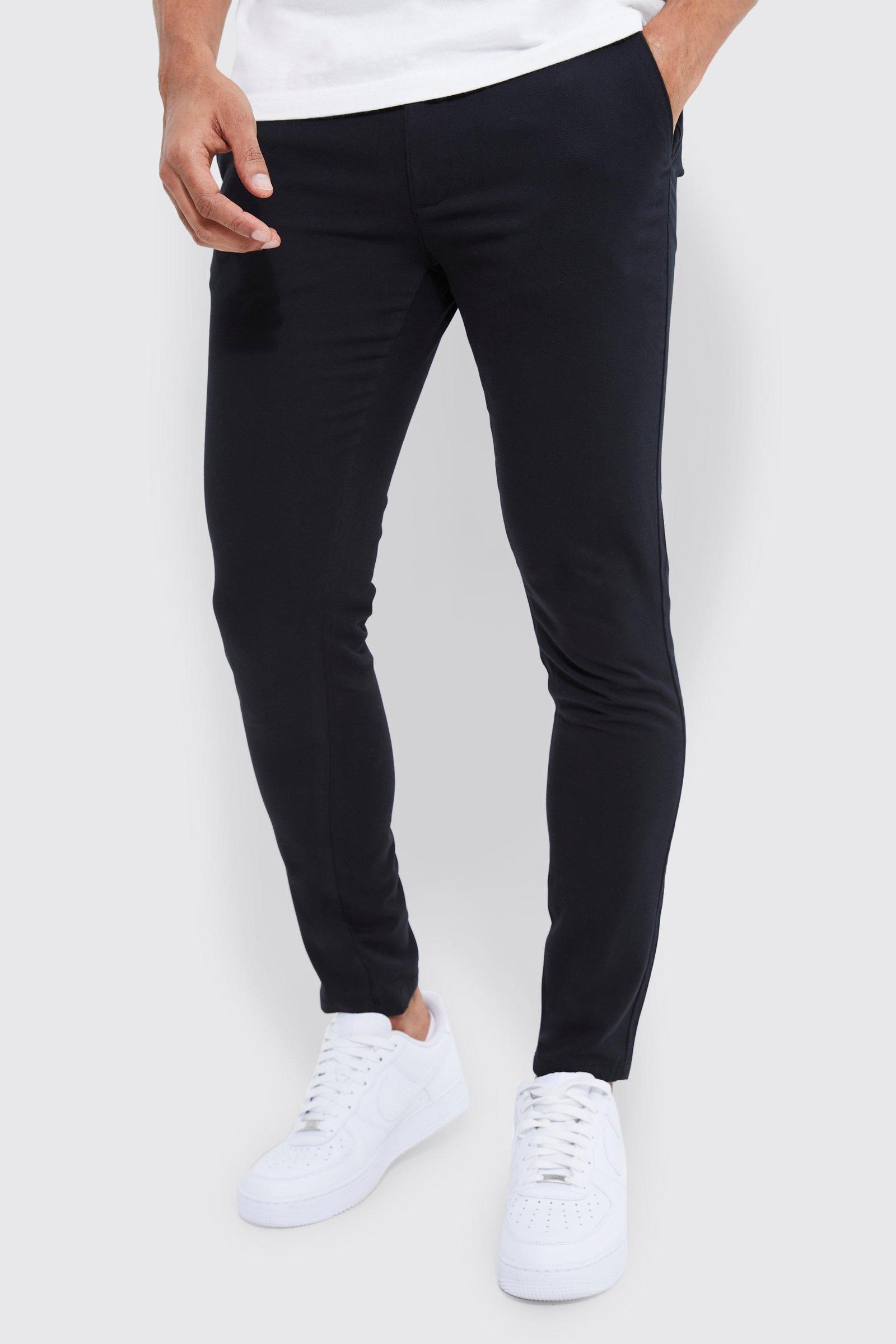 czarne spodnie skinny chinos casual