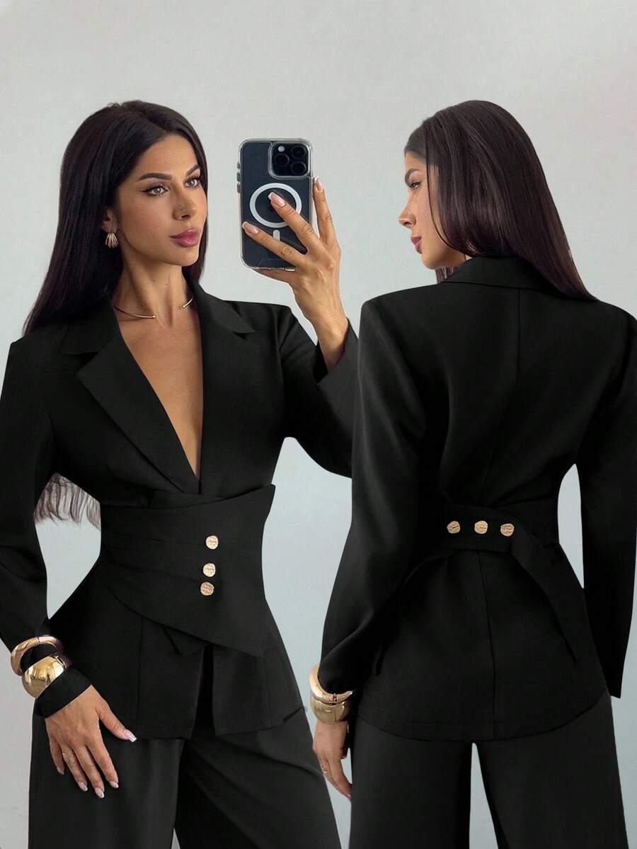 CZARNA MARYNARKA CASUAL