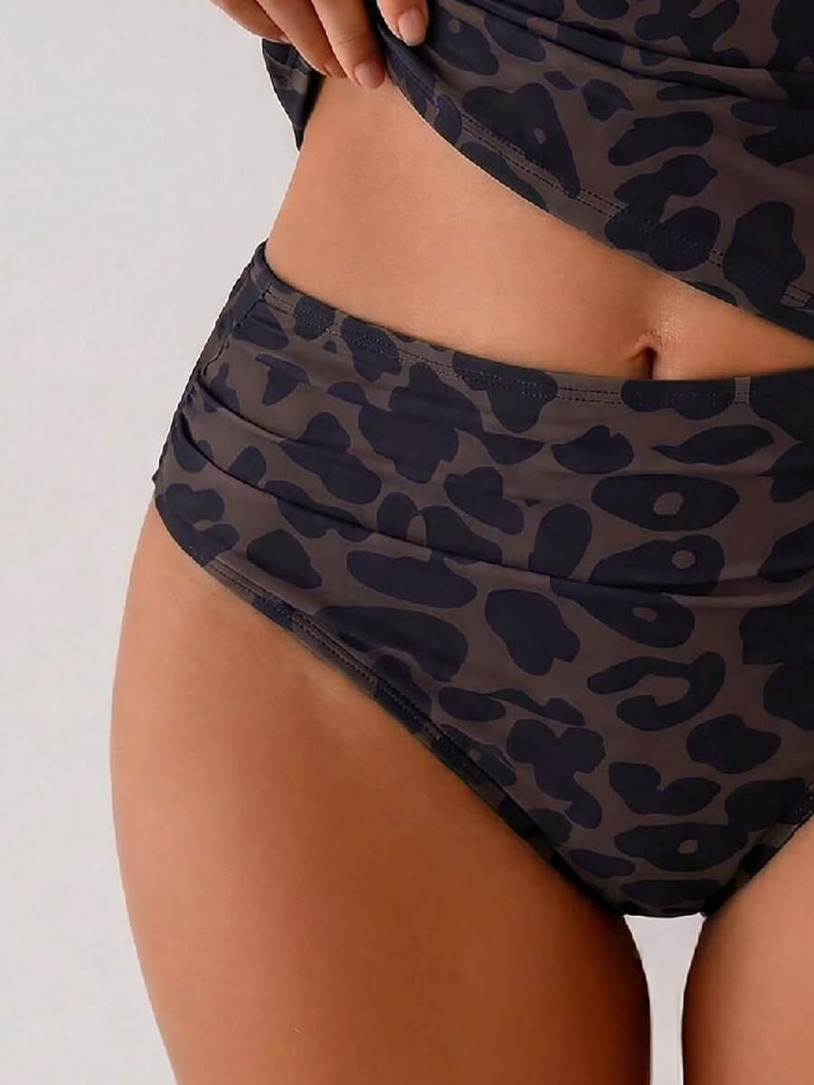 DWUCZĘŚCIOWY STRÓJ KĄPIELOWY animal print