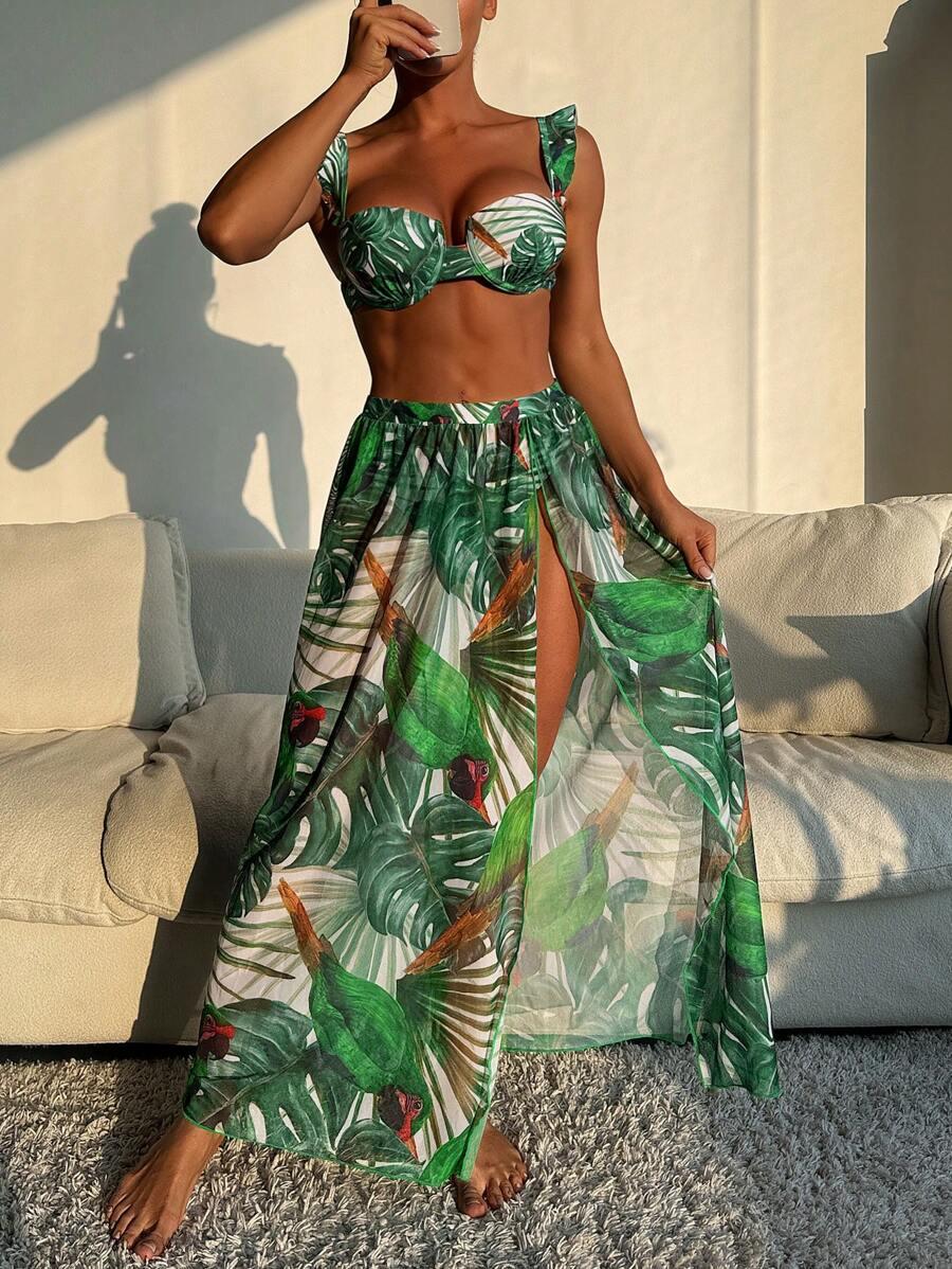 DWUCZĘŚCIOWY STRÓJ KĄPIELOWY SARONG KOMPLET
