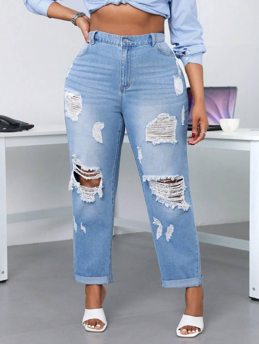 SPODNIE JEANS WYSOKI STAN
