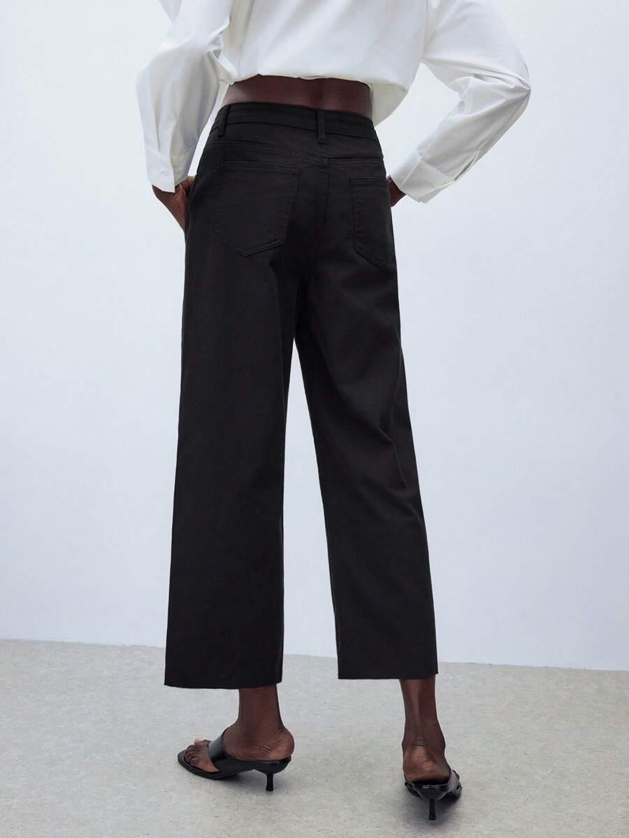 CZARNE SPODNIE JEANS