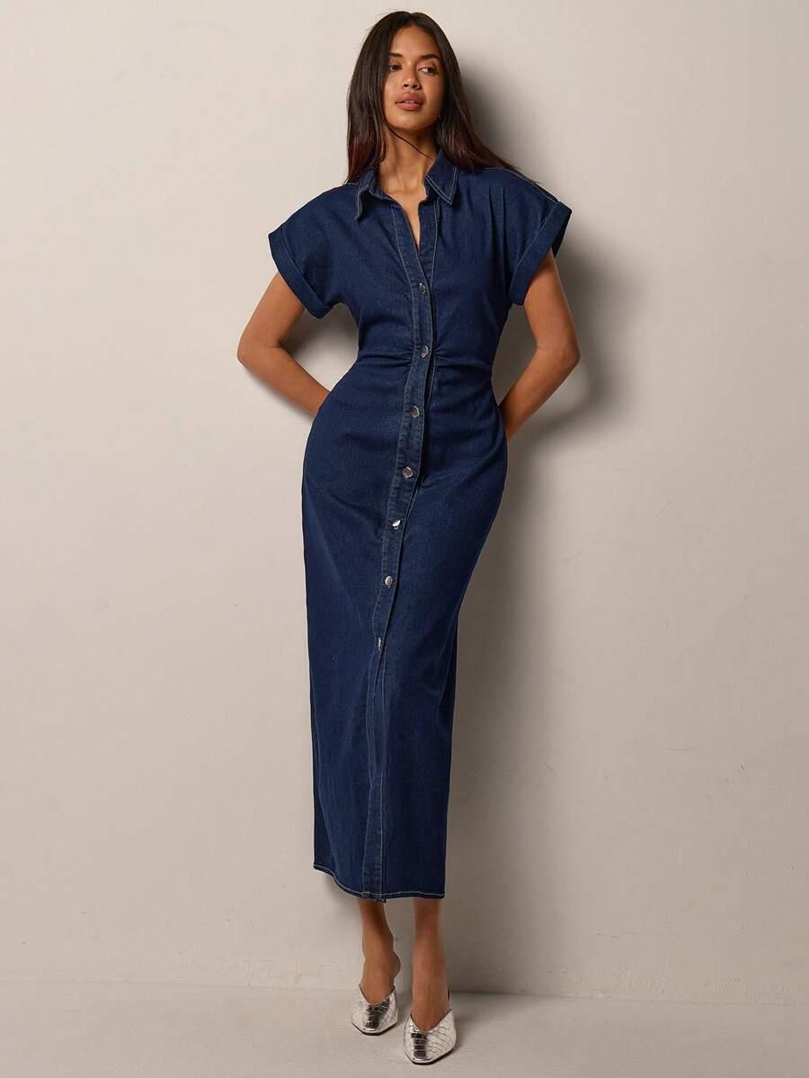 JEANSOWA MAXI SUKIENKA